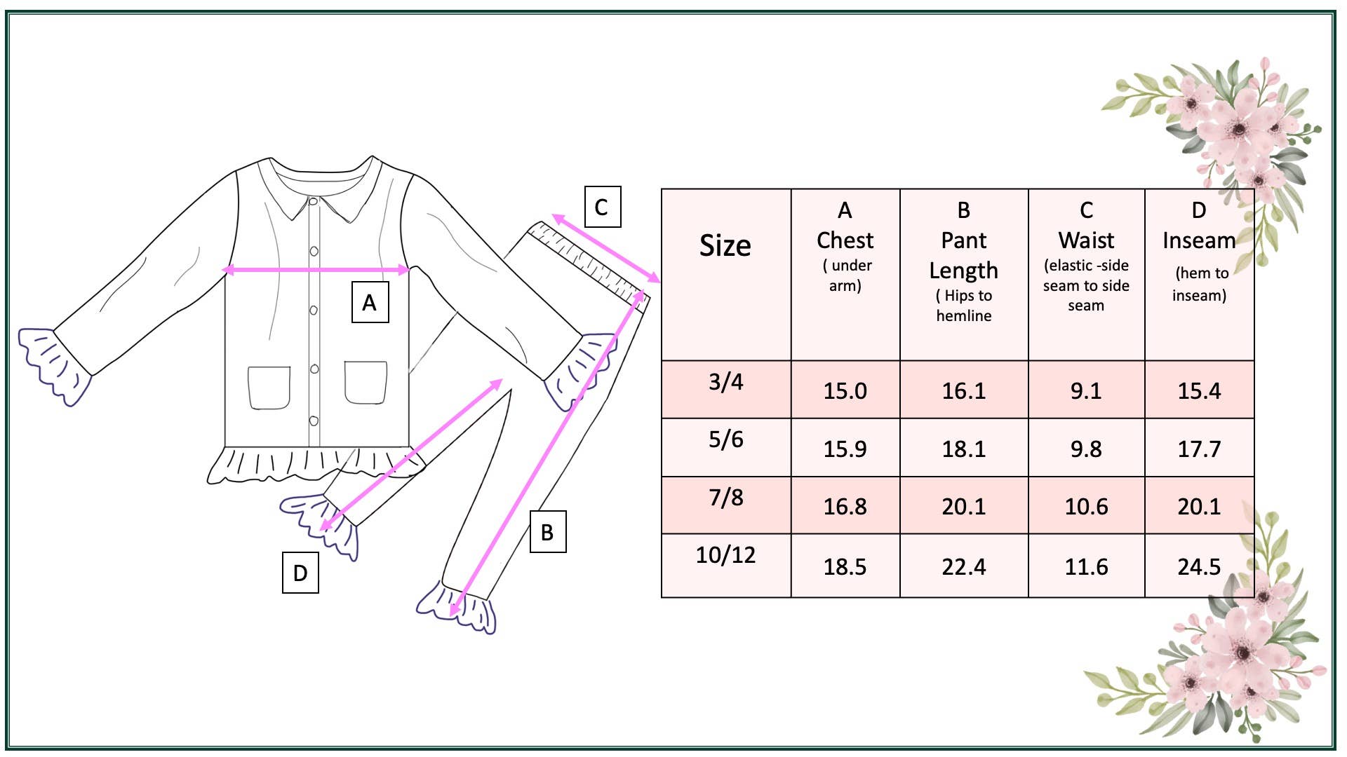 Kids Holly Berry Pocket Button Christmas Lounge Play Set