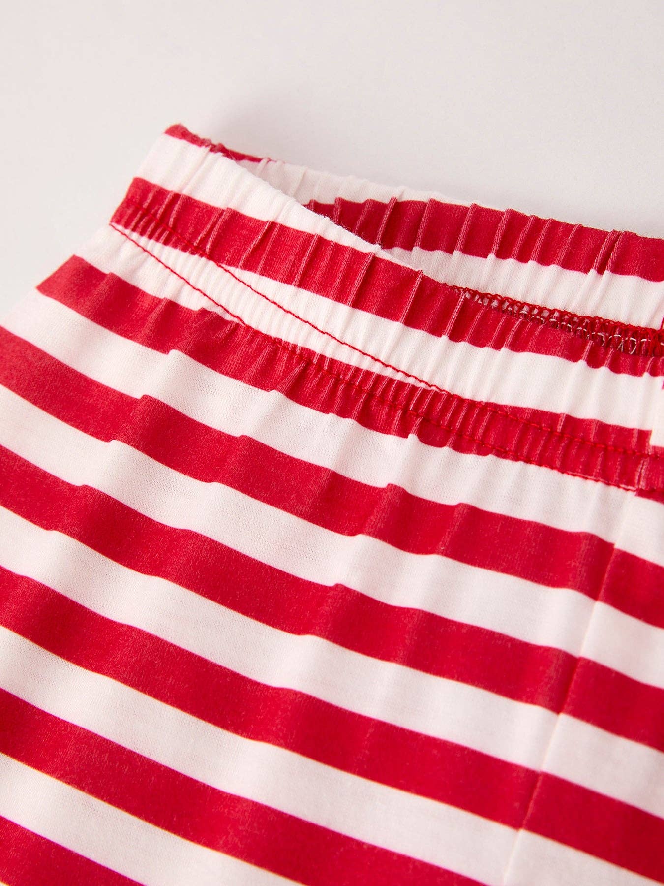 Christmas Print 2 Tops + 1 Pant Combination Girls Pajama Set