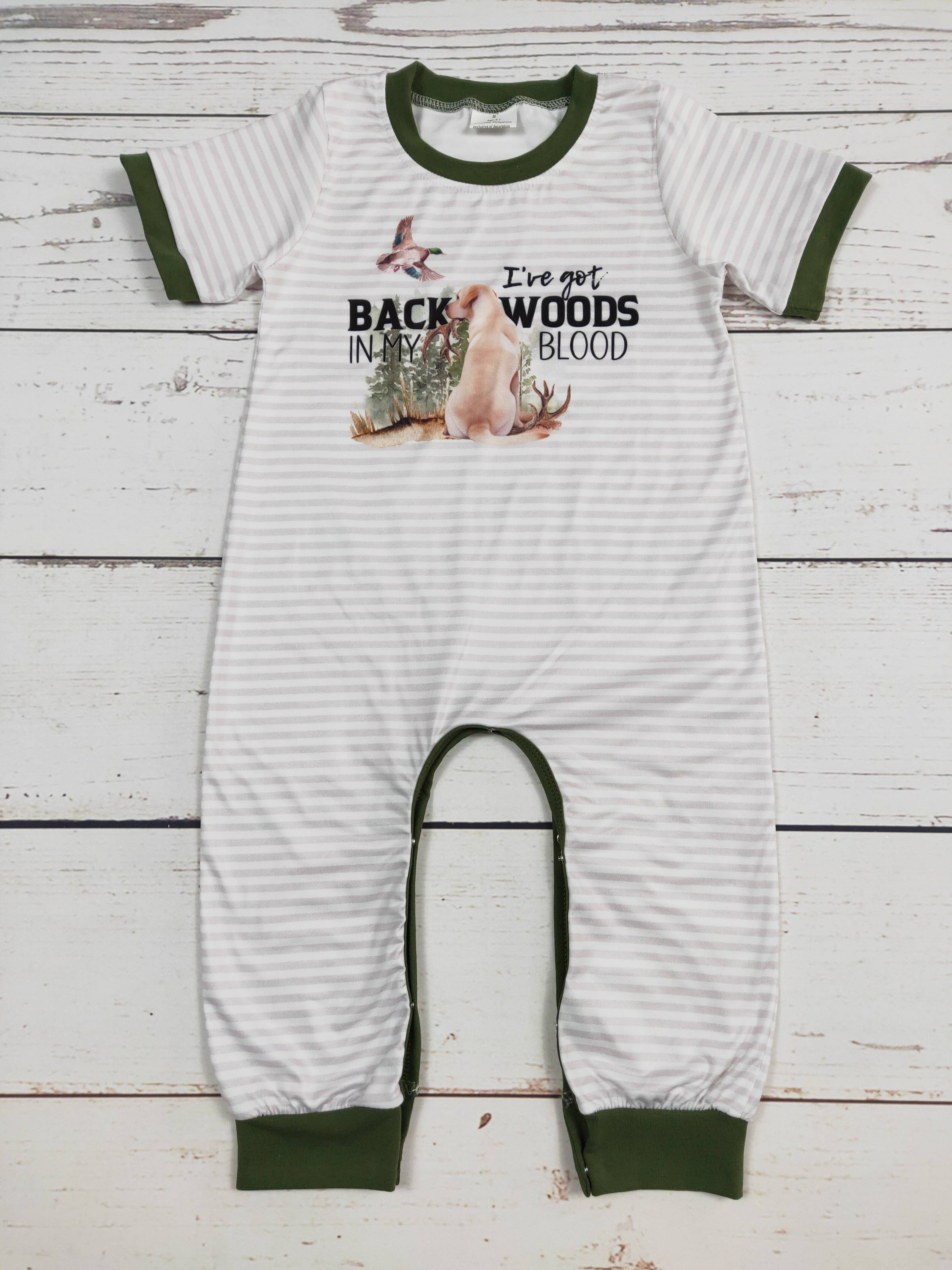 Baby Boy Dog Duck Romper