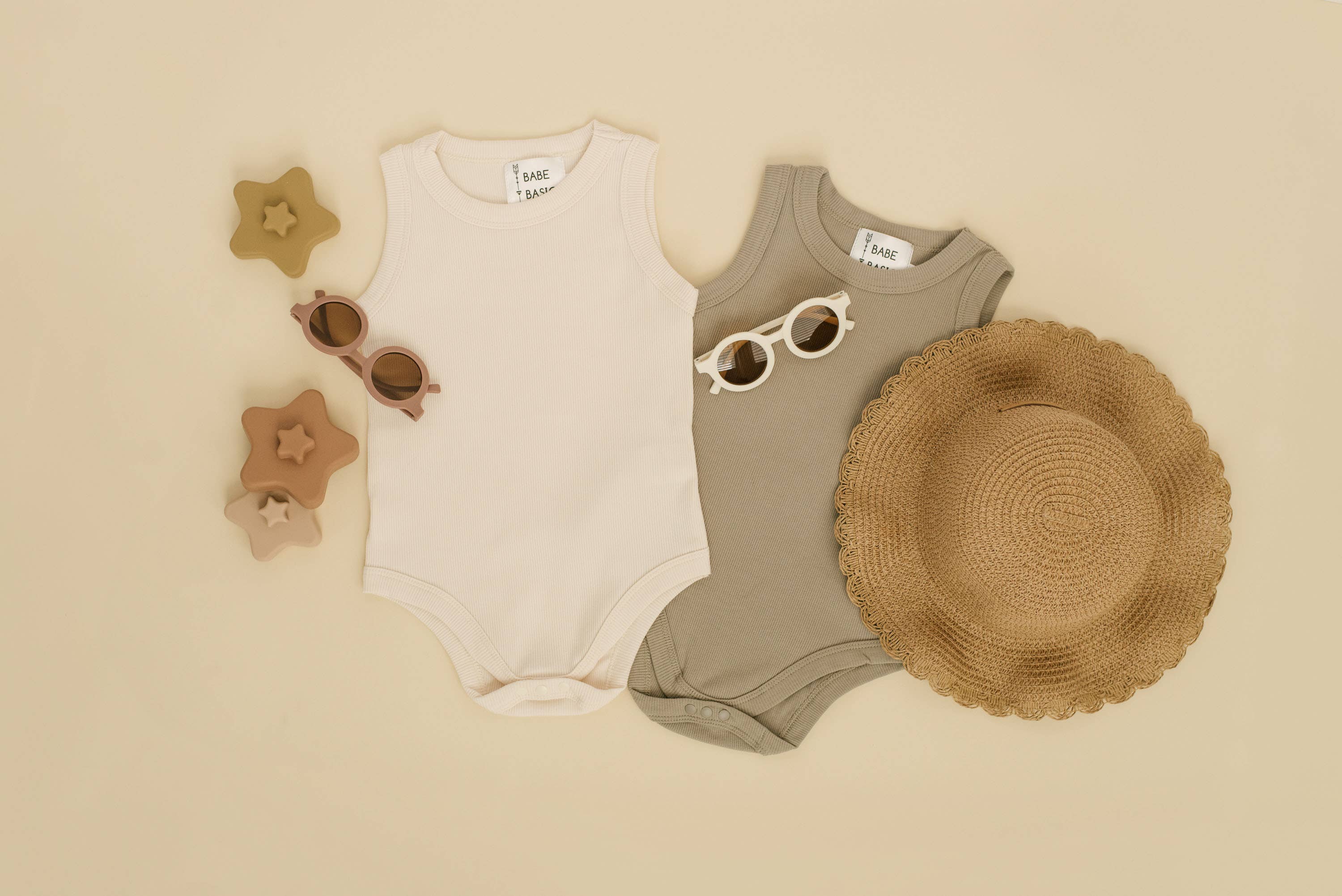 Ribbed Summer Baby Romper