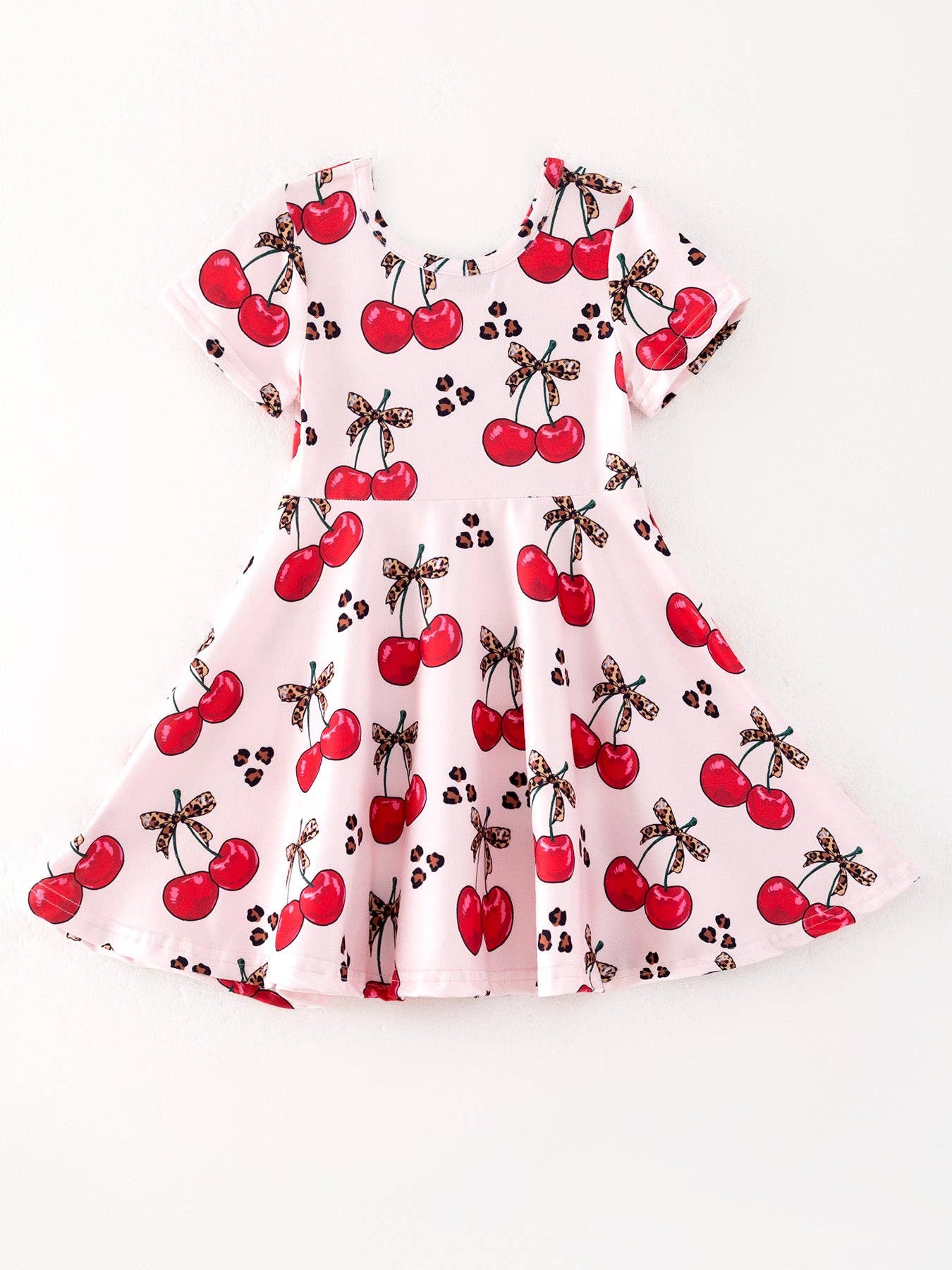 Cherry Milk Silk Girls Dress