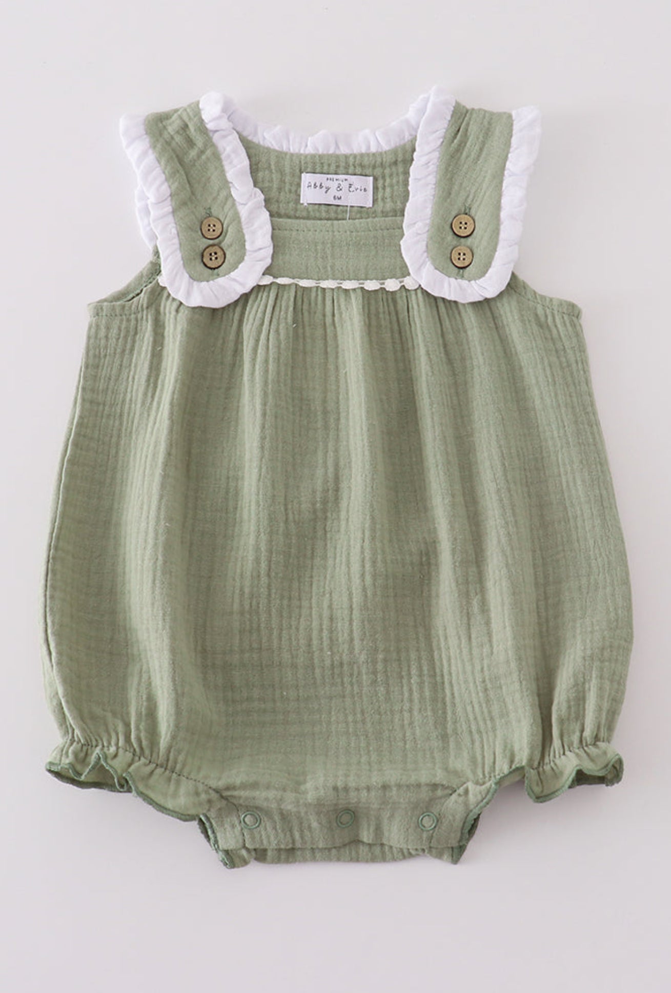Sage ruffle bubble