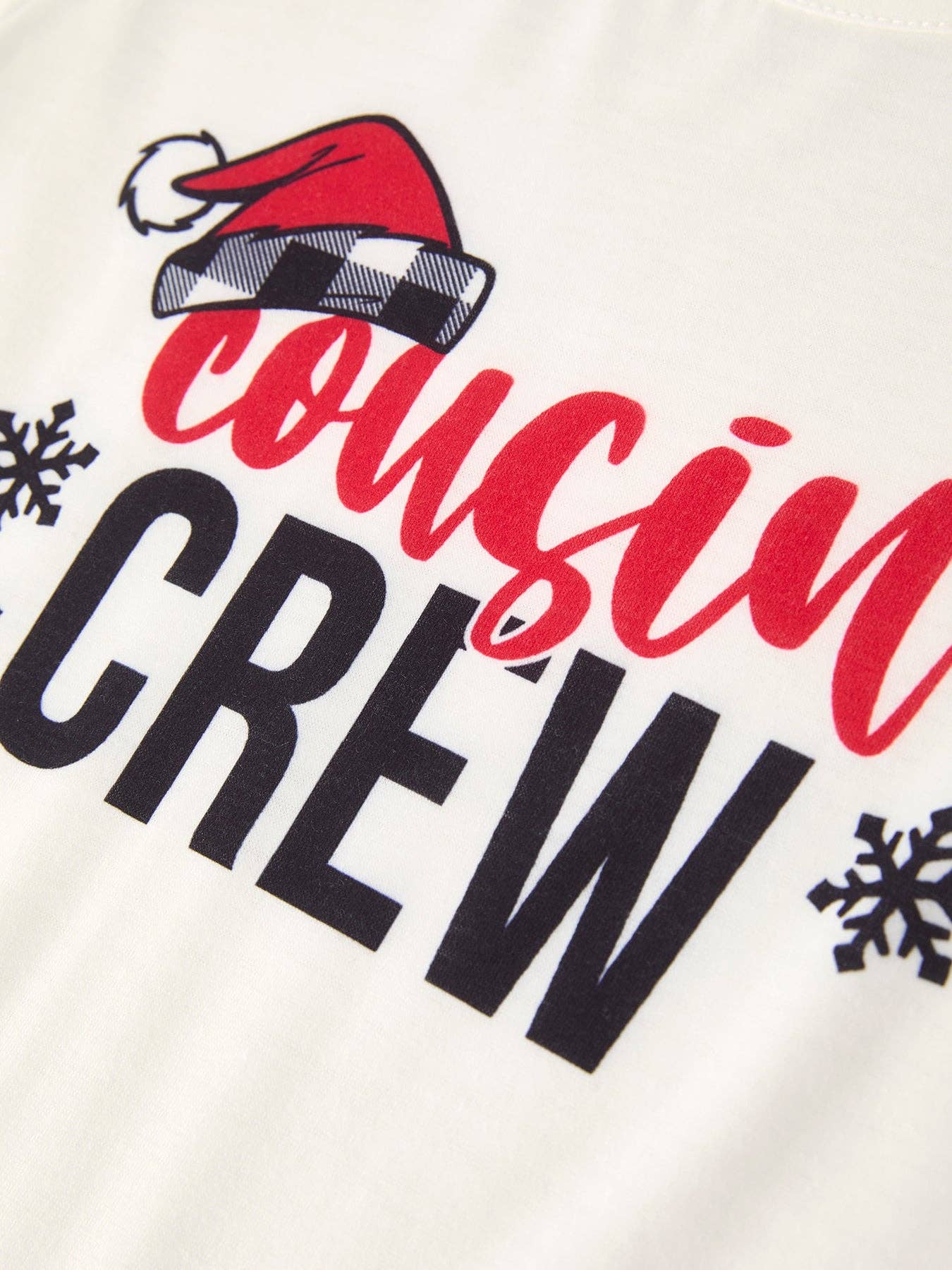 Christmas Print 2 Tops + 1 Pant Combination Girls Pajama Set