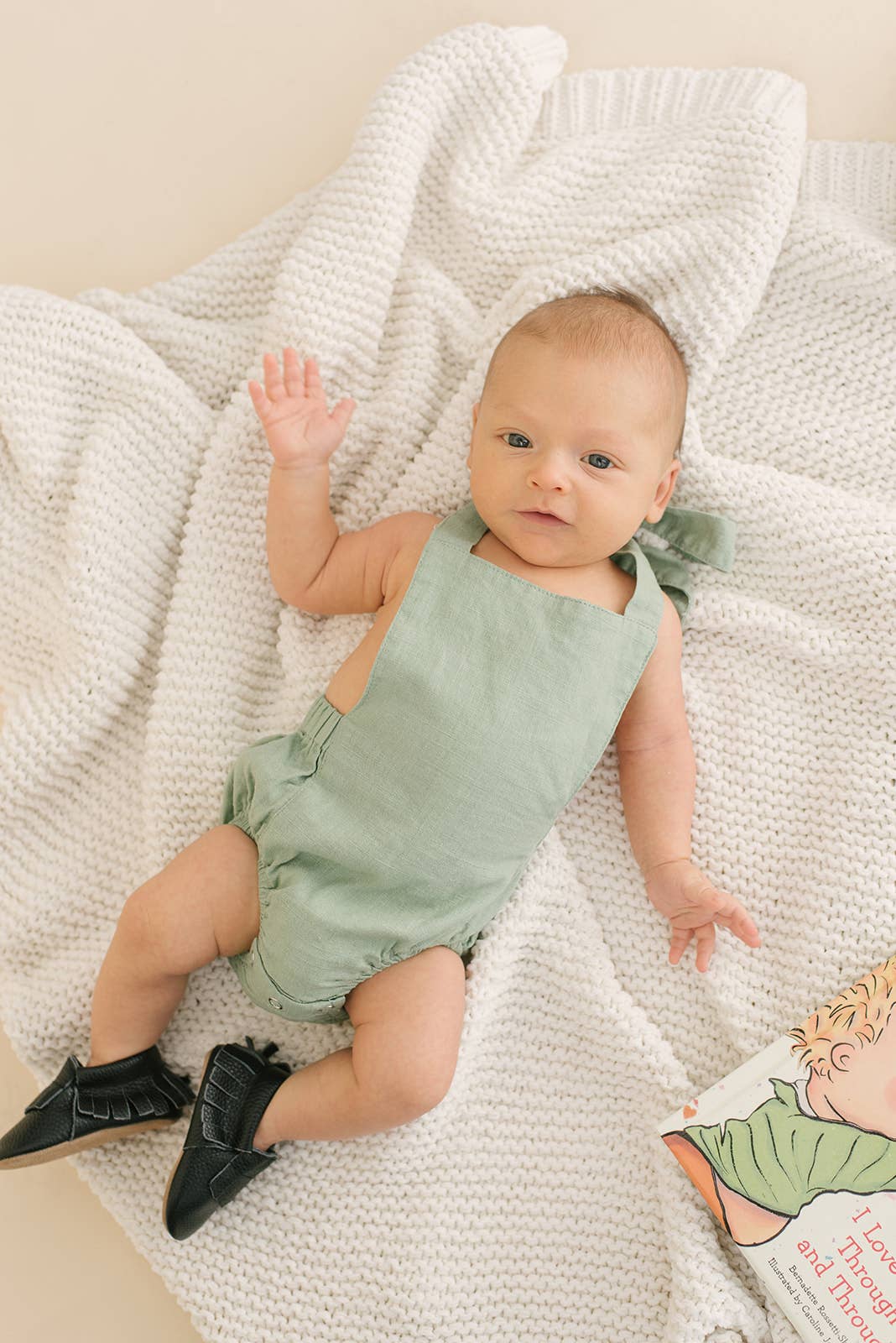 Sage Summer Baby Romper