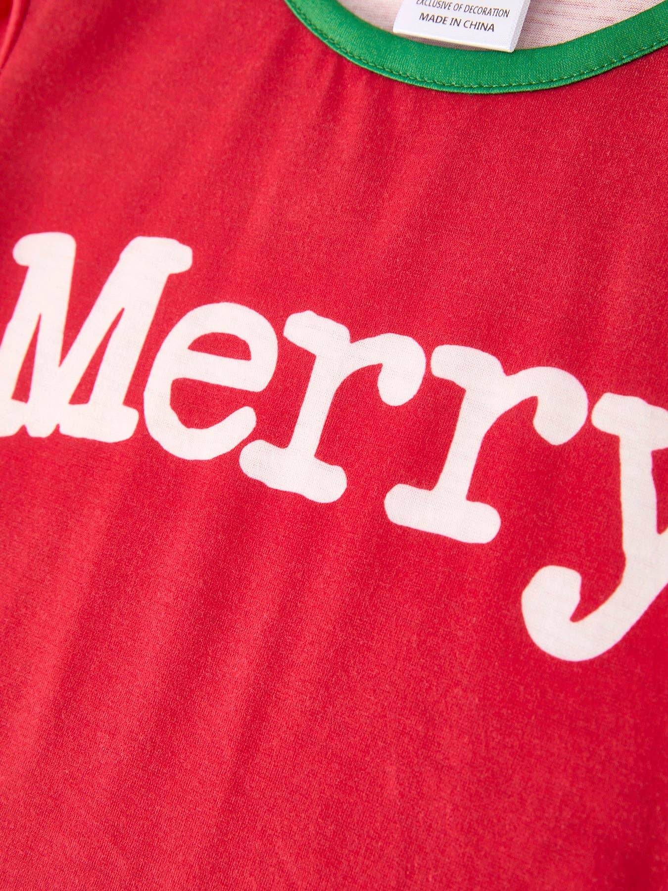 Christmas Print 2 Tops + 1 Pant Combination Girls Pajama Set