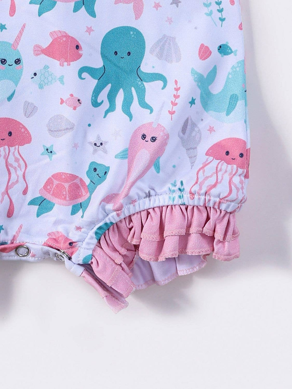 Pink Aquatic Baby Romper