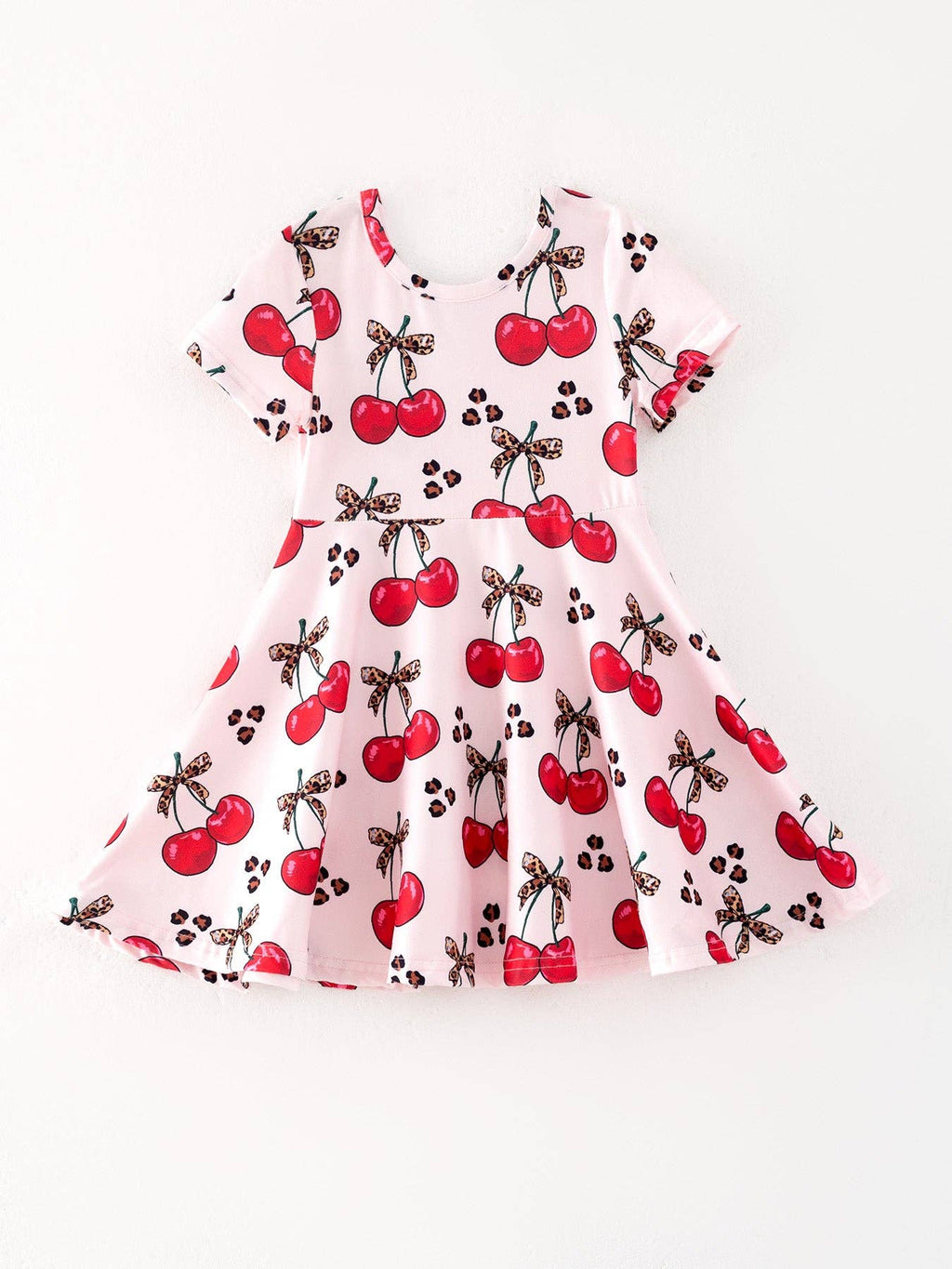 Cherry Milk Silk Girls Dress