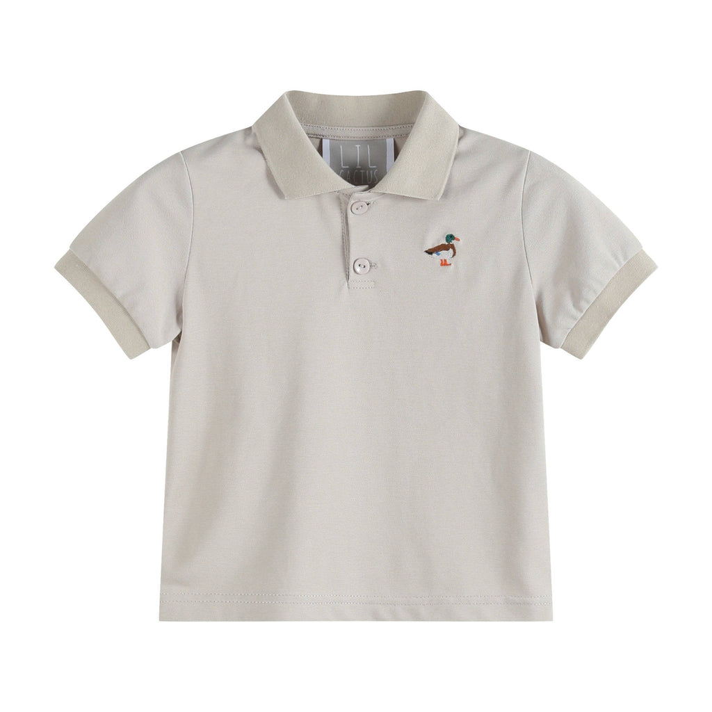 Light Brown Mallard Duck Golf Polo Shirt