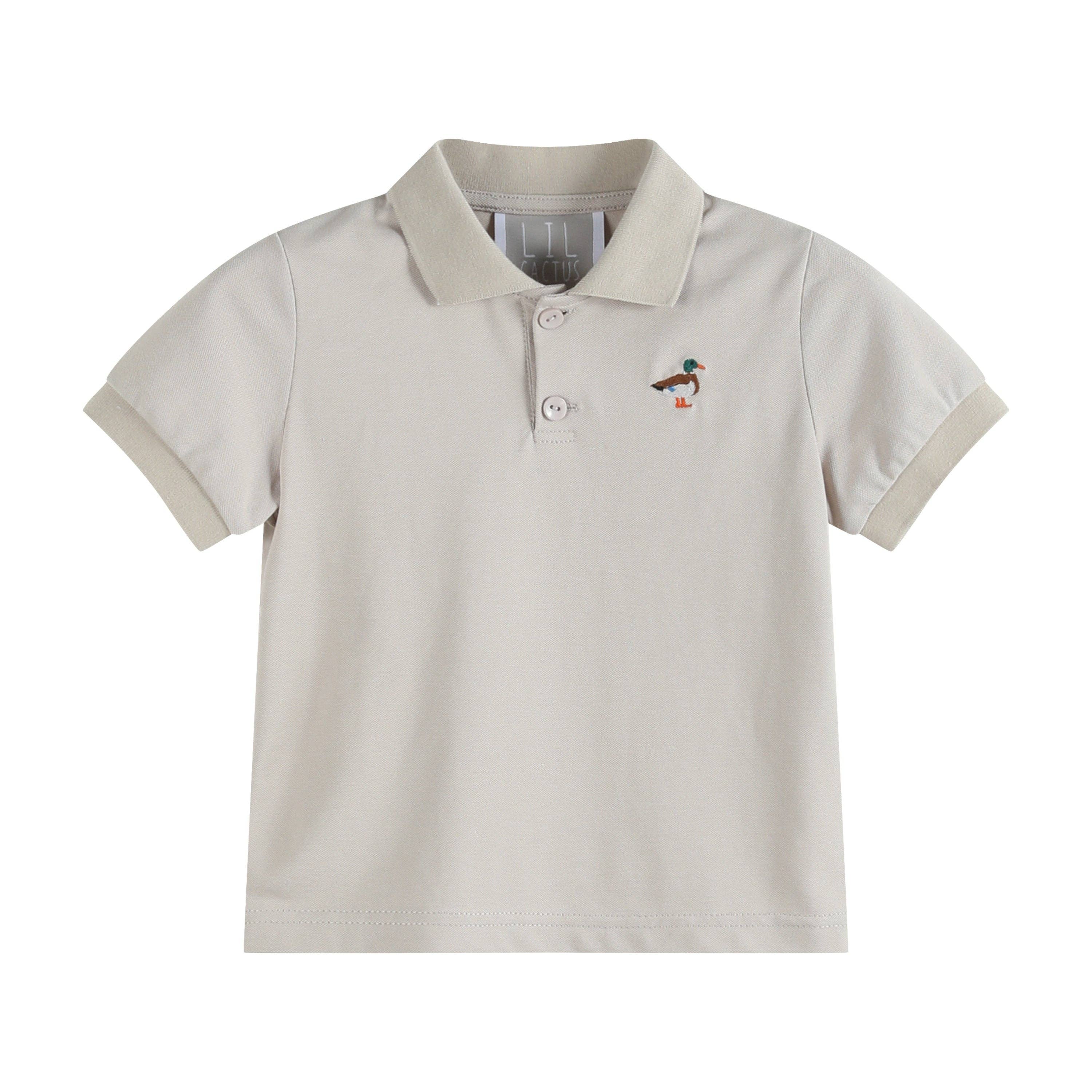 Light Brown Mallard Duck Golf Polo Shirt