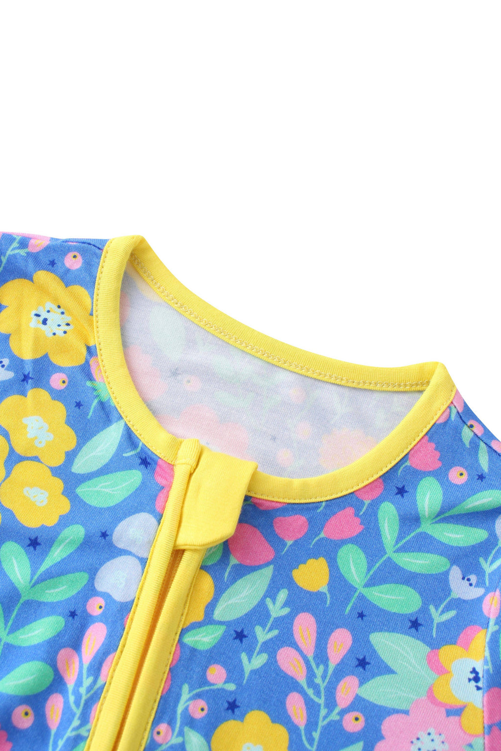 Posh TOT Sunny Blooms Bamboo Baby Convertible Zippy Romper