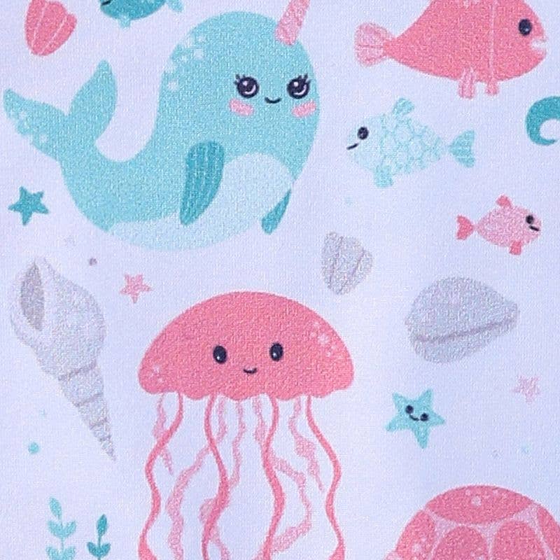 Pink Aquatic Baby Romper