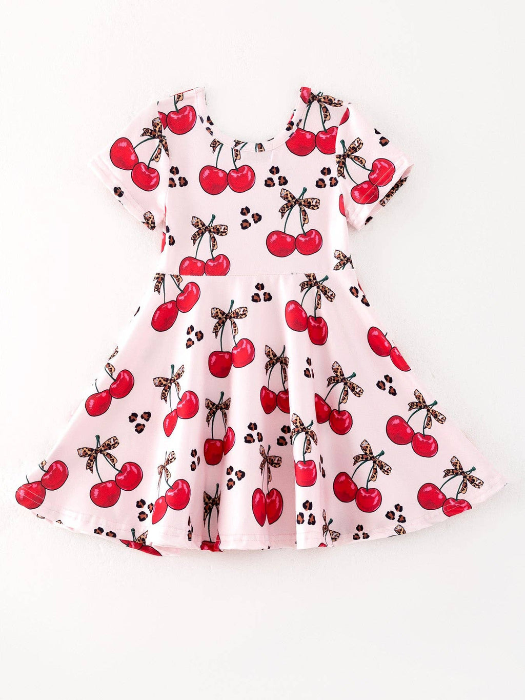 Cherry Milk Silk Girls Dress