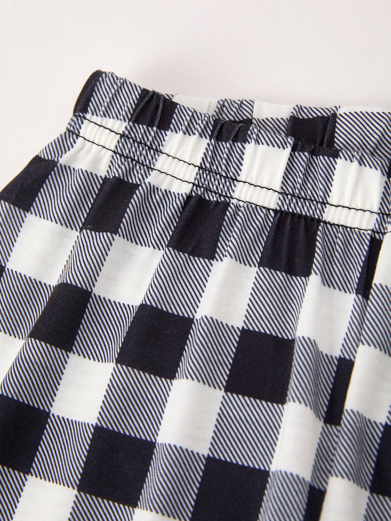 Christmas Print 2 Tops + 1 Pant Combination Girls Pajama Set