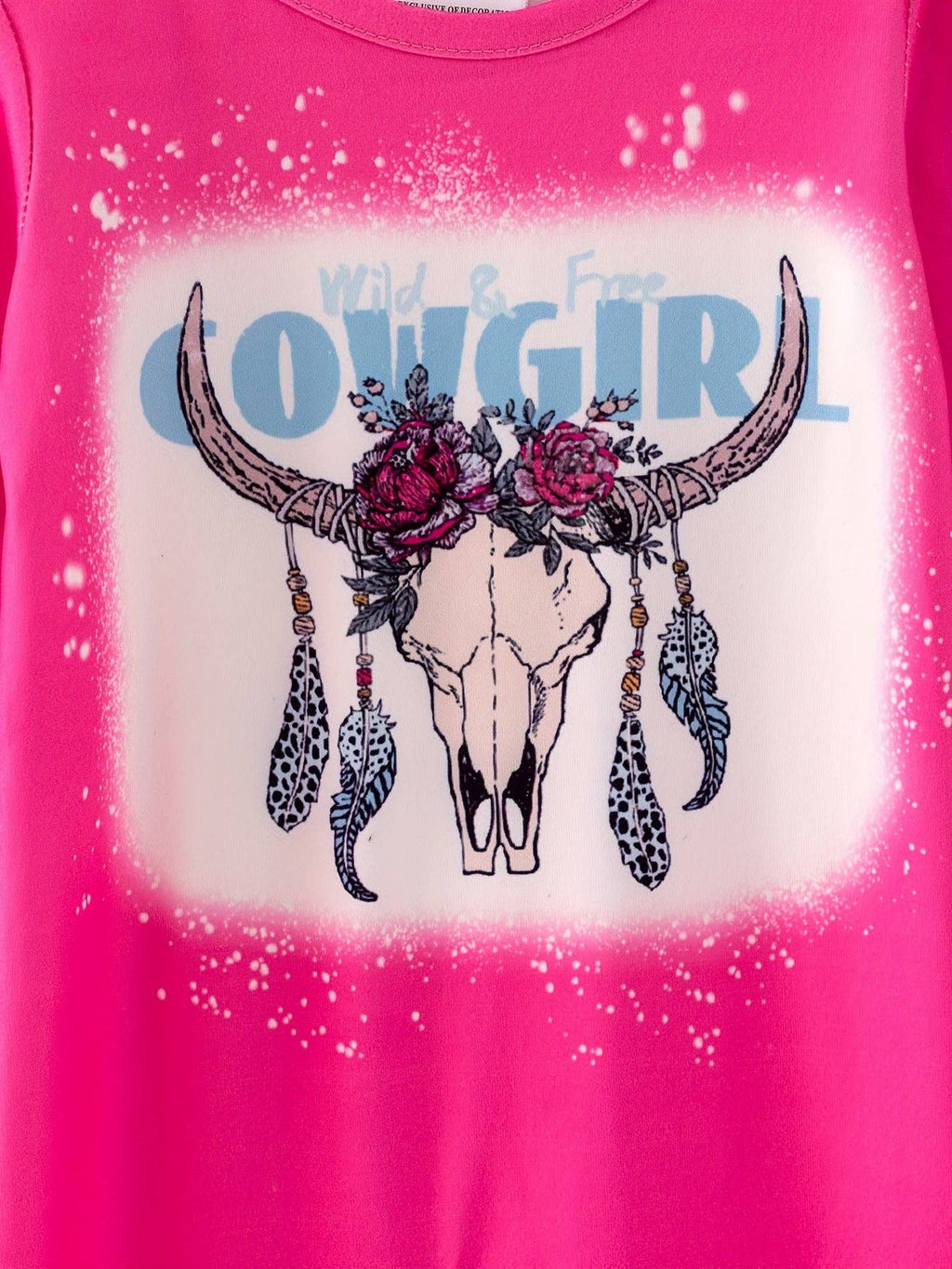 4 piece Baby Girl Autumn /Winter Cow Letter Leopard O-neck Ruffle Romper Set