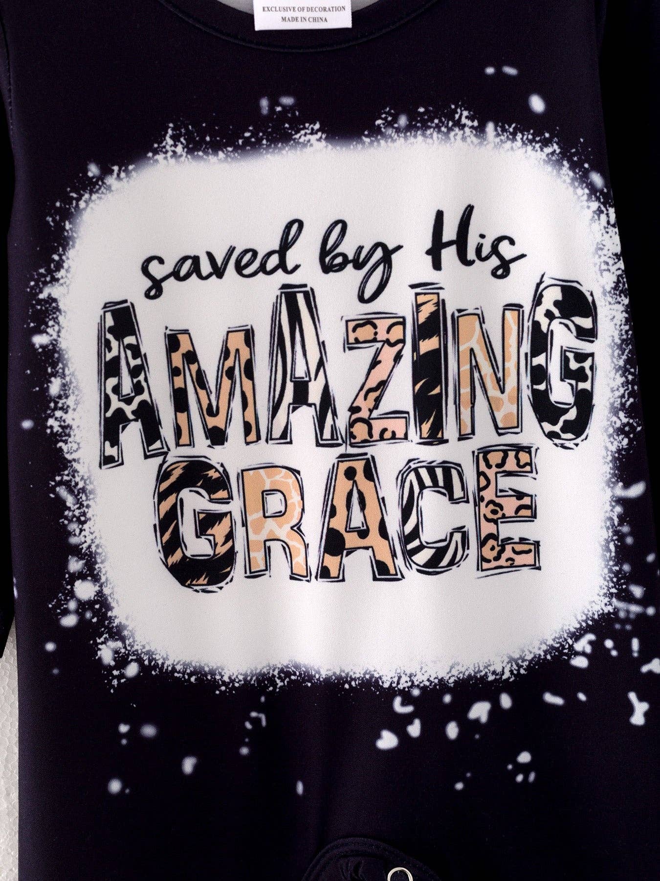 4 piece Baby Girl Autumn /Winter Letter Leopard OX O-neck Ruffle Romper Set