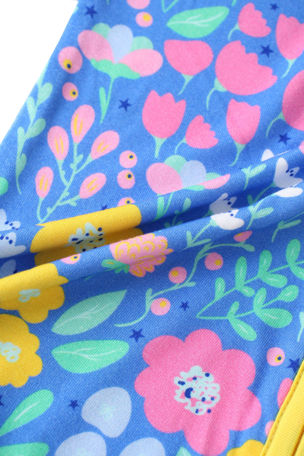 Posh TOT Sunny Blooms Bamboo Baby Convertible Zippy Romper