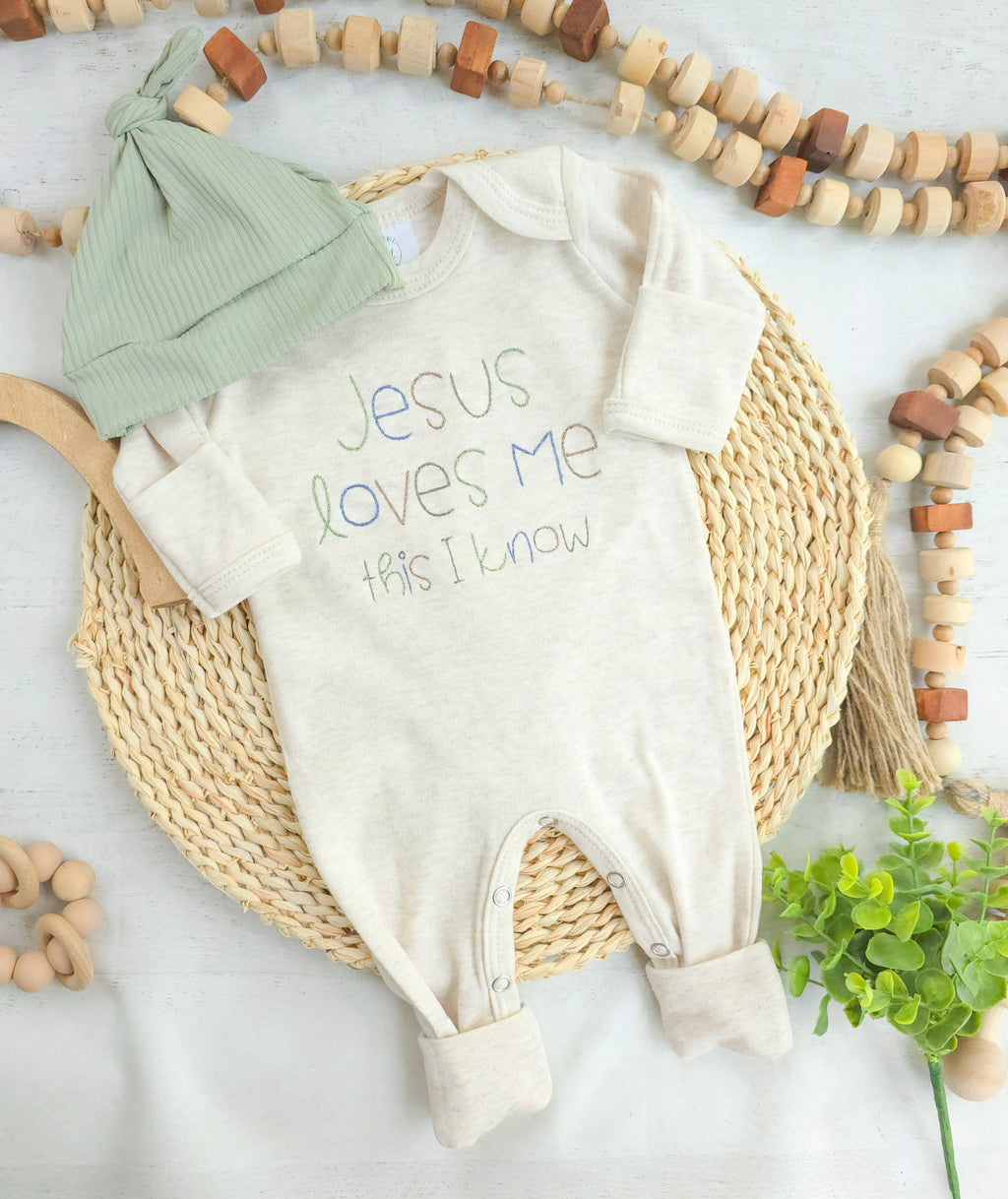 Baby Romper | Baby Boy Outfit - Jesus Loves Me