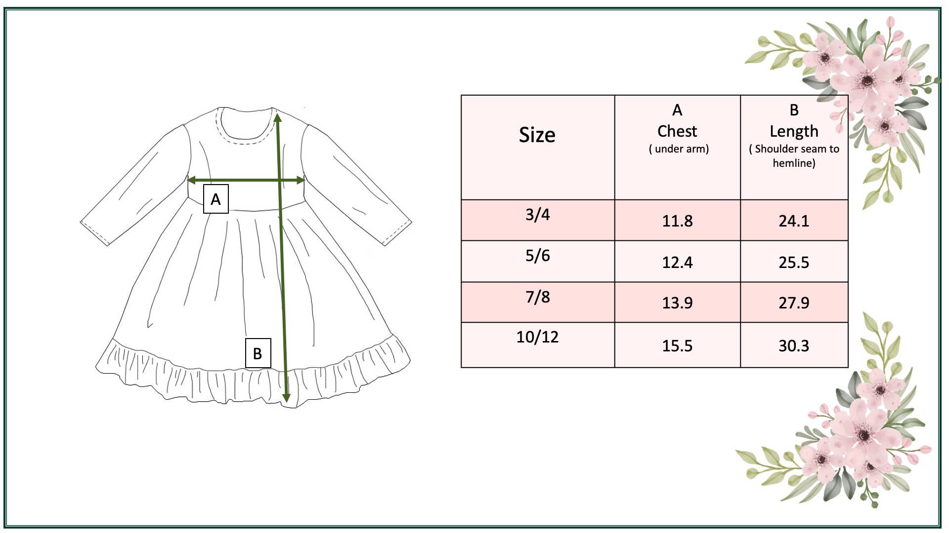 Kids Pink & Coral Vintage Pumpkin Floral Ruffle Fall Dress